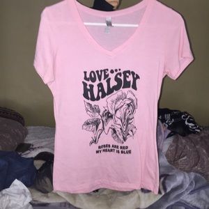 Pink Halsey tee
